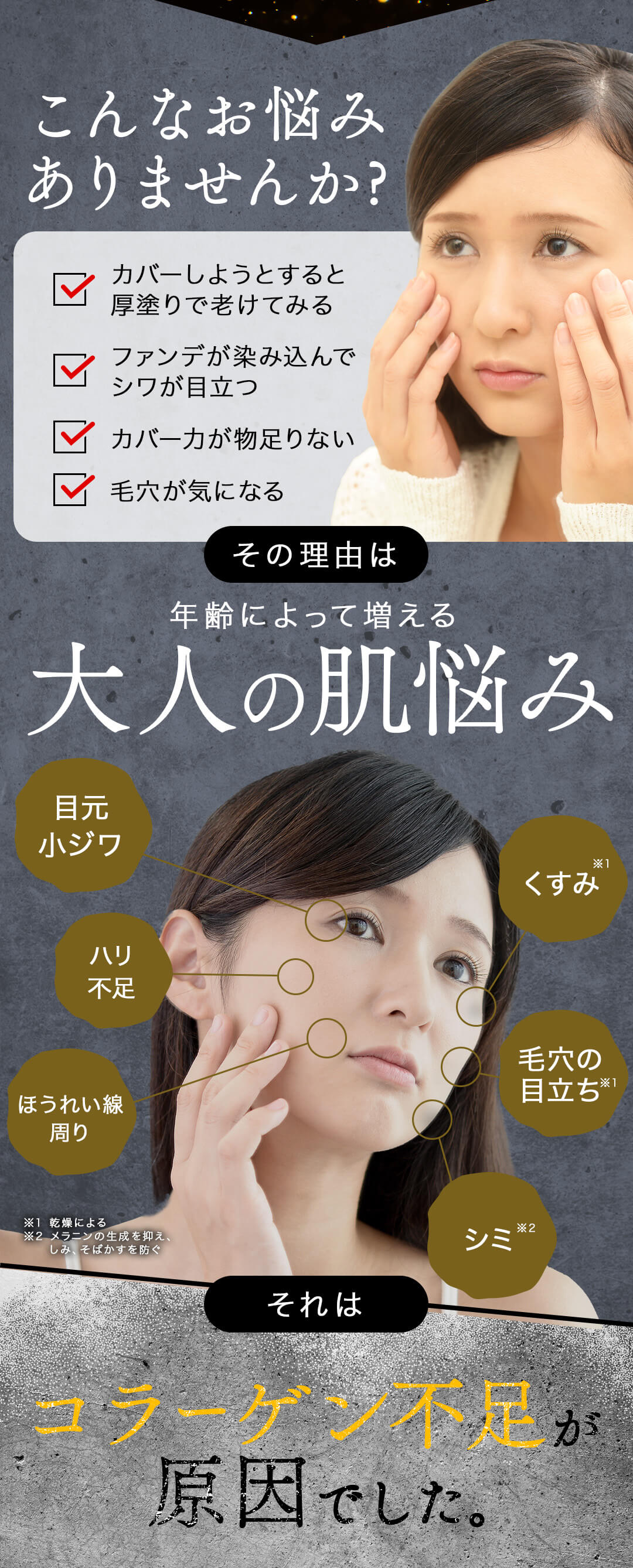 大人の肌悩み