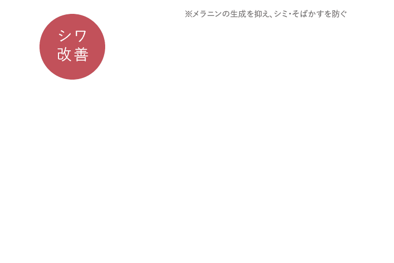 シワ 改善