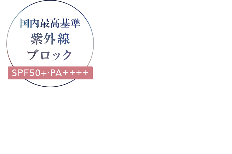 国内最高基準 紫外線 ブロック SPF50+∙PA++++