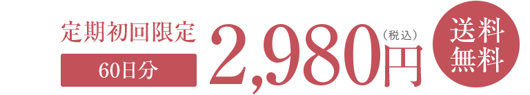 定期初回限定60日分2,980円(税込)送料無料